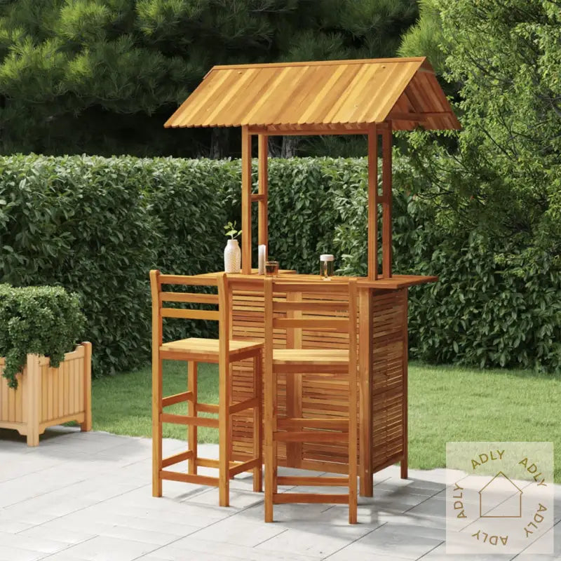 Hagebarsett 3 Deler Heltre Akasie