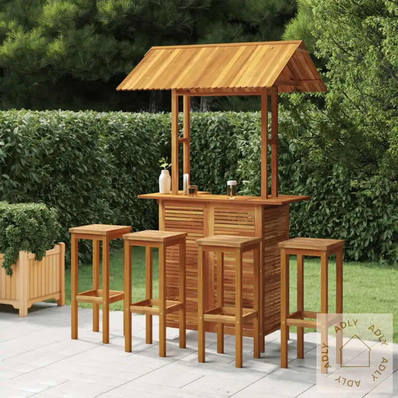 Hagebarsett 5 Deler Heltre Akasie