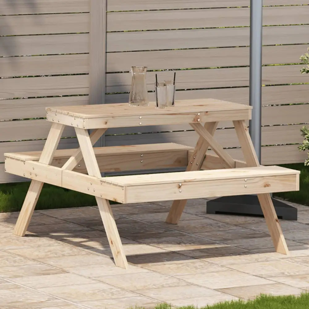 Hagebord i heltre furu perfekt for hage og terrasse - Hagebord