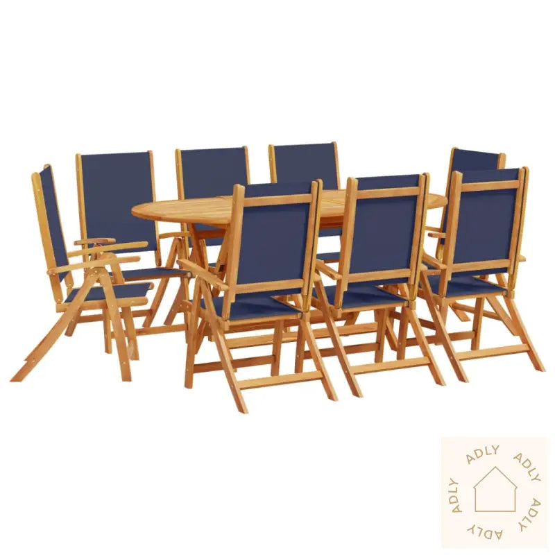 Hagespisegruppe 9 Deler Heltre Akasie Og Textilene