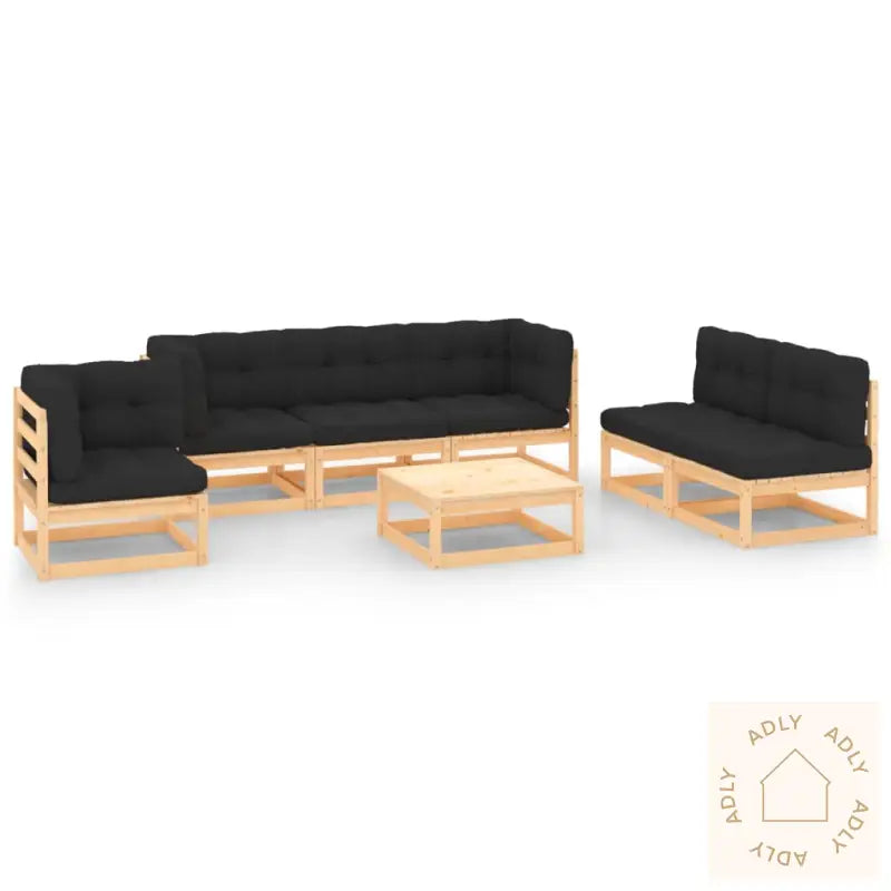 Hagesofagruppe Med Puter 7 Deler Heltre Furu