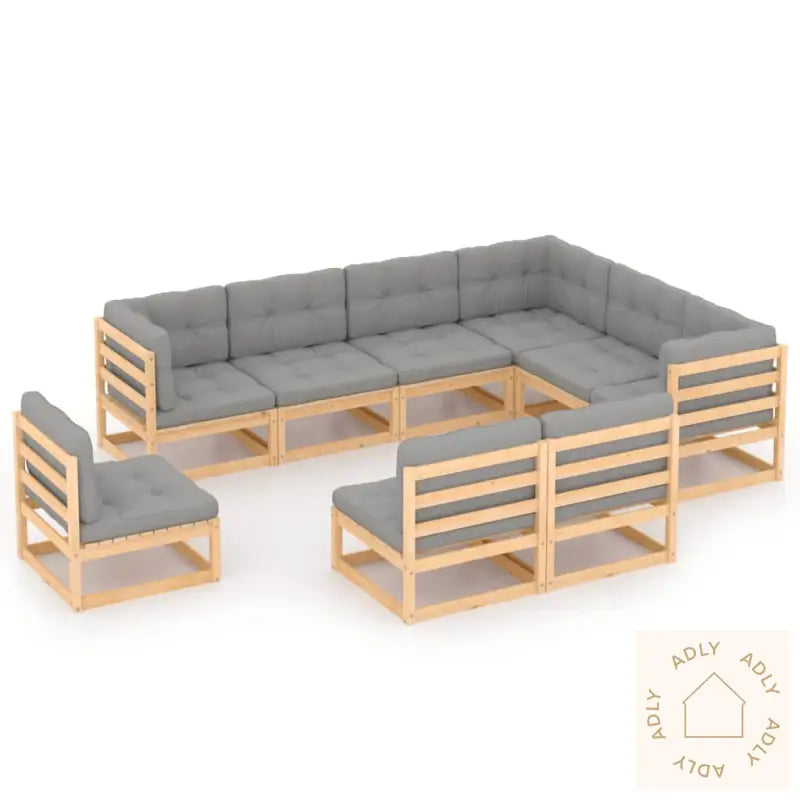 Hagesofagruppe Med Puter 9 Deler Heltre Furu