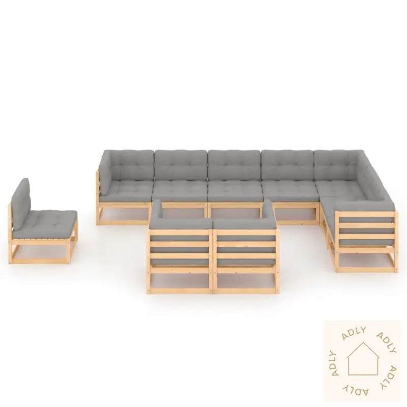 Hagesofagruppe Med Puter 10 Deler Heltre Furu