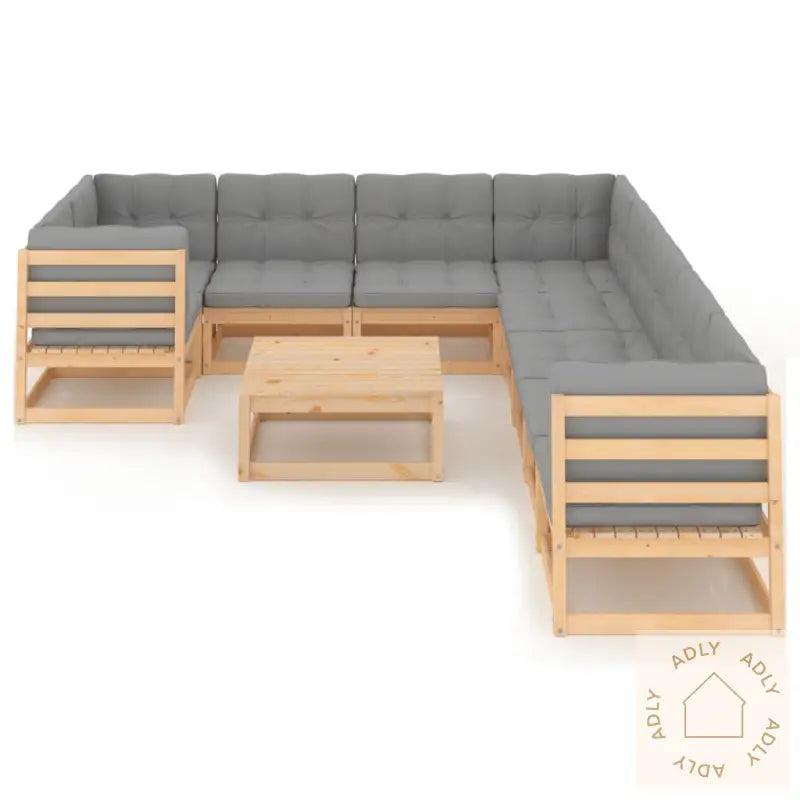 Hagesofagruppe Med Puter 10 Deler Heltre Furu