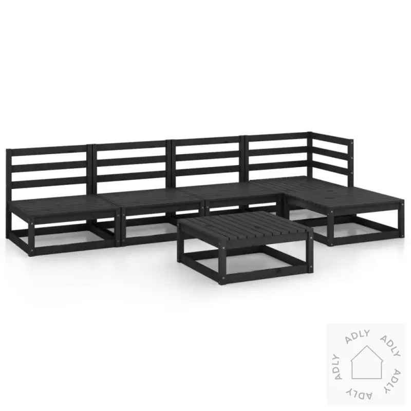 Hagesofagruppe 5 Deler Svart Heltre Furu