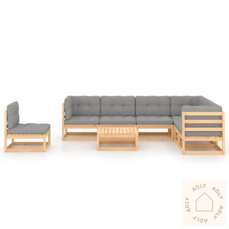 Hagesofagruppe Med Puter 8 Deler Heltre Furu