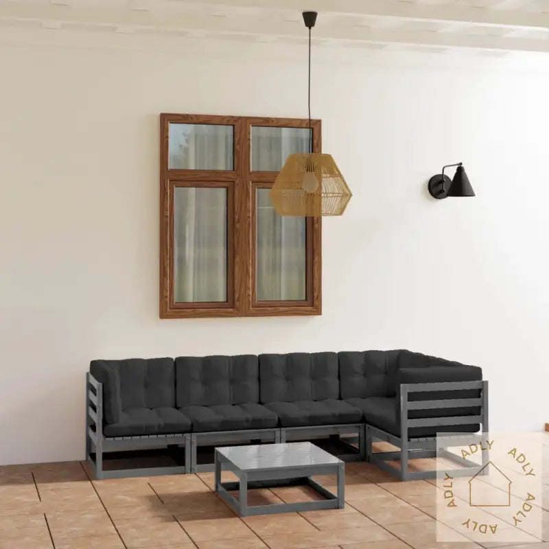 Hagesofagruppe Med Puter 6 Deler Heltre Furu