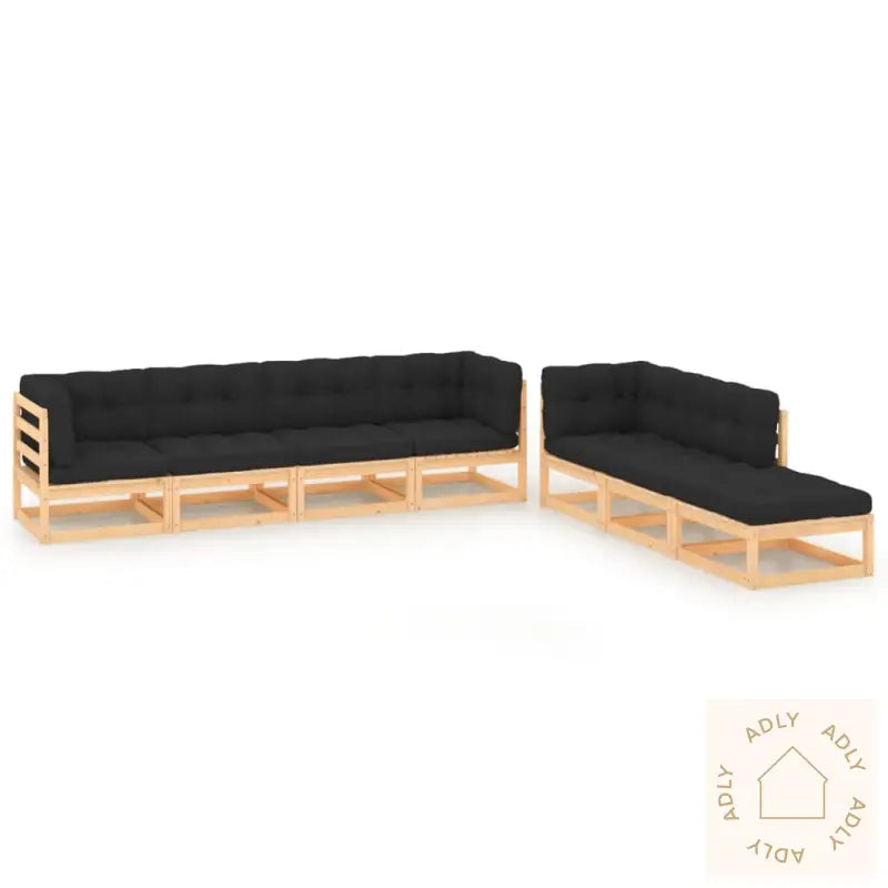 Hagesofagruppe Med Puter 7 Deler Heltre Furu