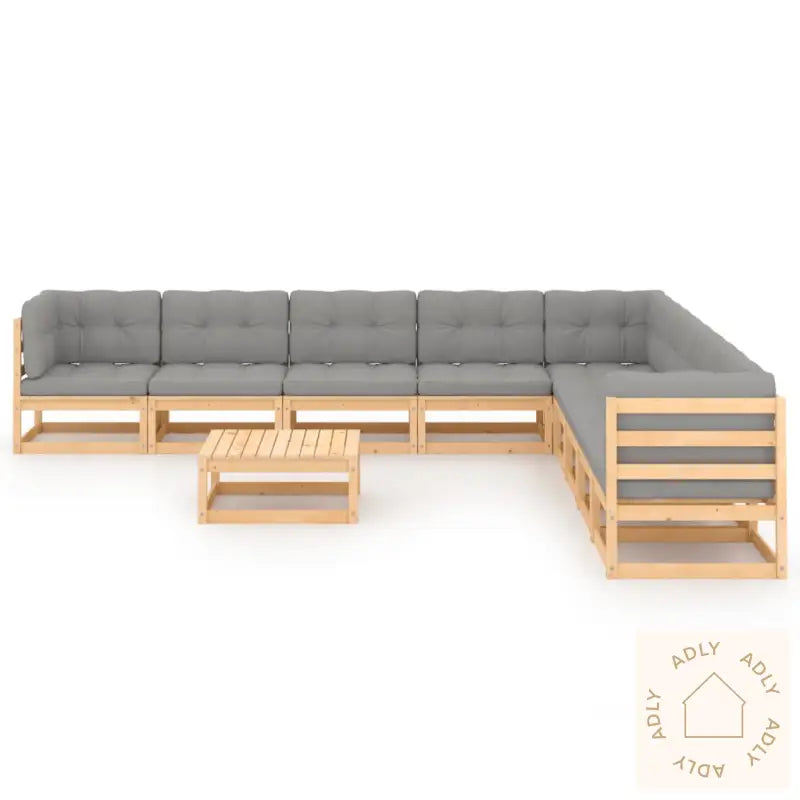 Hagesofagruppe Med Puter 10 Deler Heltre Furu