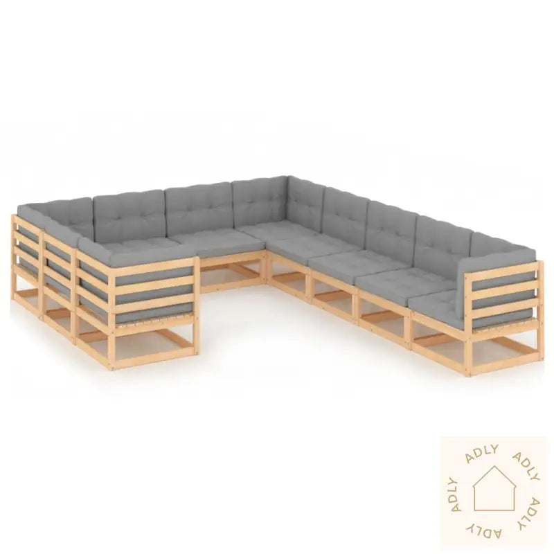 Hagesofagruppe Med Puter 10 Deler Heltre Furu