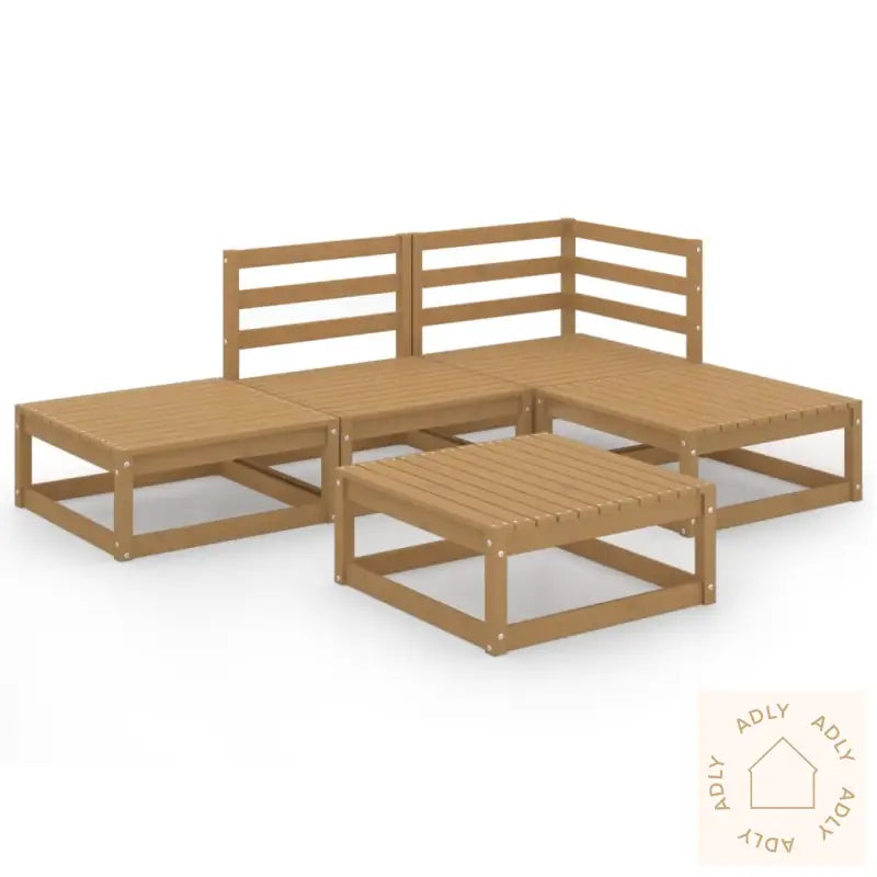 Hagesofagruppe 5 Deler Honningbrun Heltre Furu