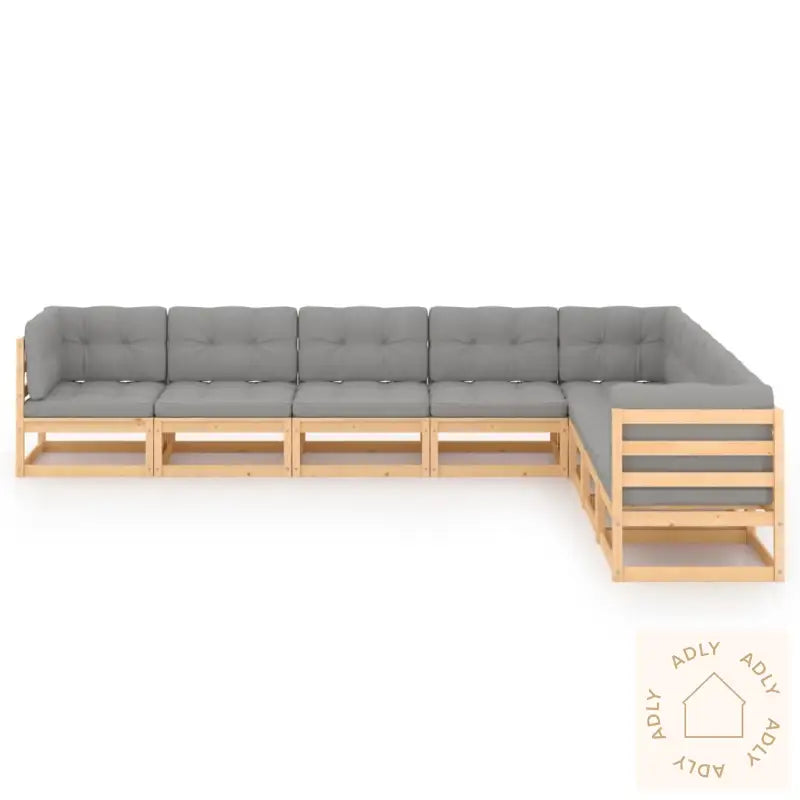 Hagesofagruppe Med Puter 8 Deler Heltre Furu