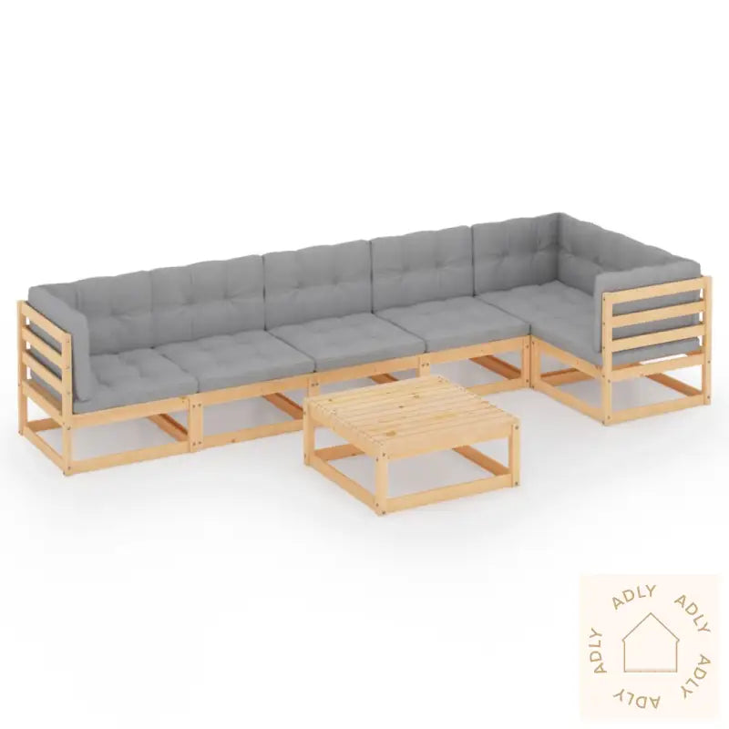 Hagesofagruppe Med Puter 7 Deler Heltre Furu