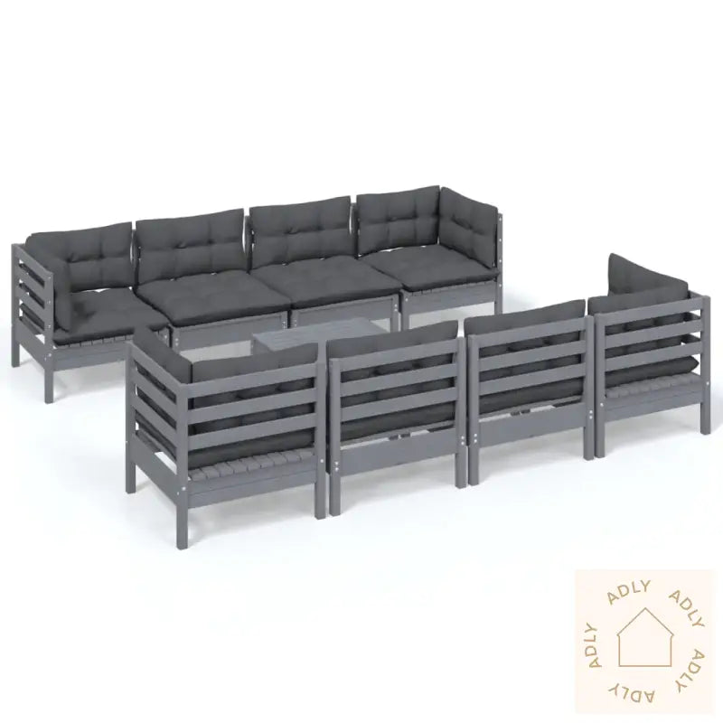 Hagesofagruppe Med Puter 9 Deler Heltre Furu