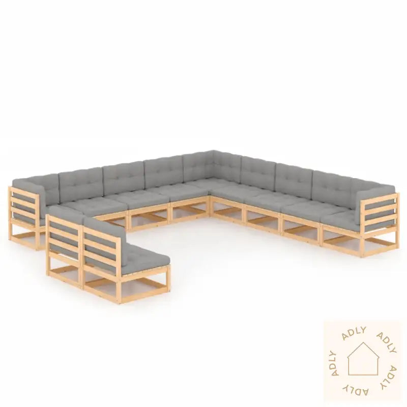 Hagesofagruppe Med Puter 11 Deler Heltre Furu