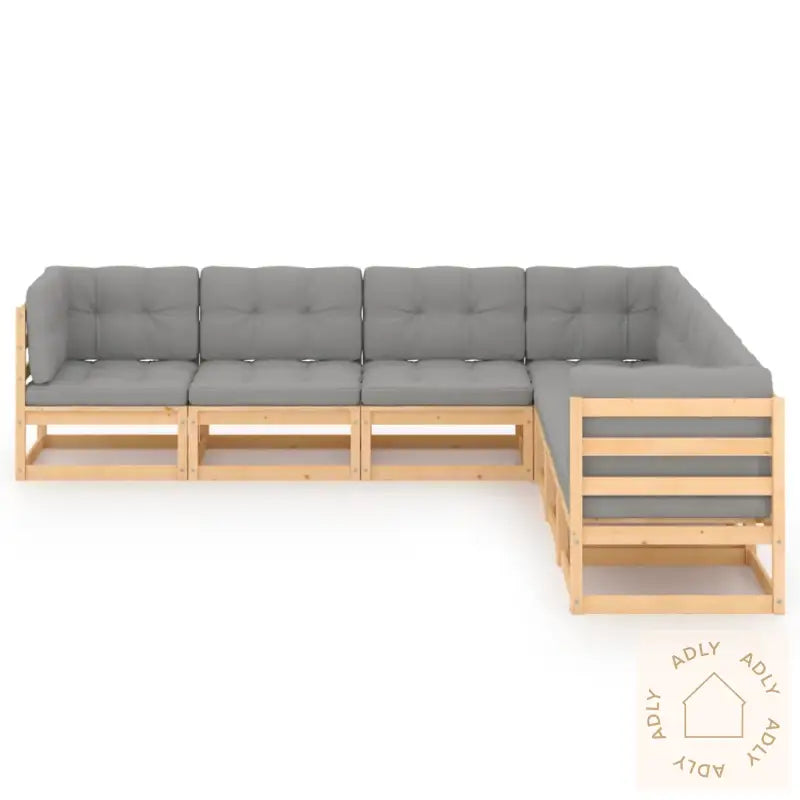 Hagesofagruppe Med Puter 7 Deler Heltre Furu