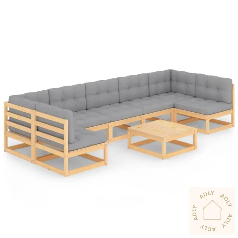 Hagesofagruppe Med Puter 8 Deler Heltre Furu