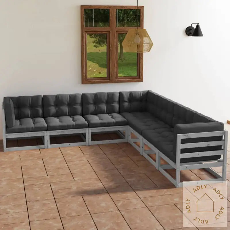 Hagesofagruppe Med Puter 7 Deler Heltre Furu