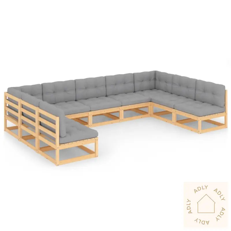 Hagesofagruppe Med Puter 9 Deler Heltre Furu