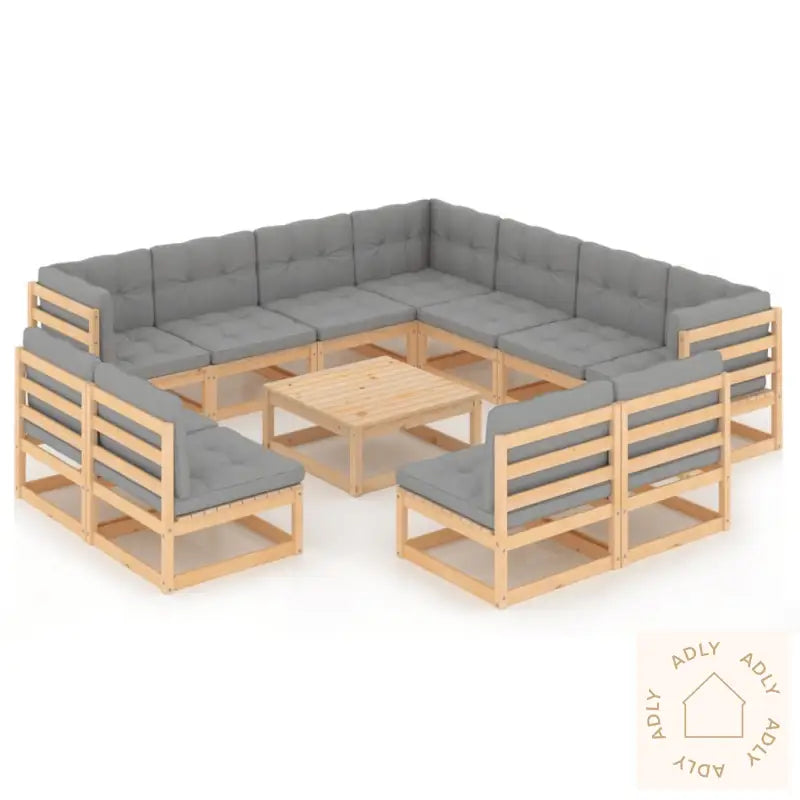 Hagesofagruppe Med Puter 12 Deler Heltre Furu
