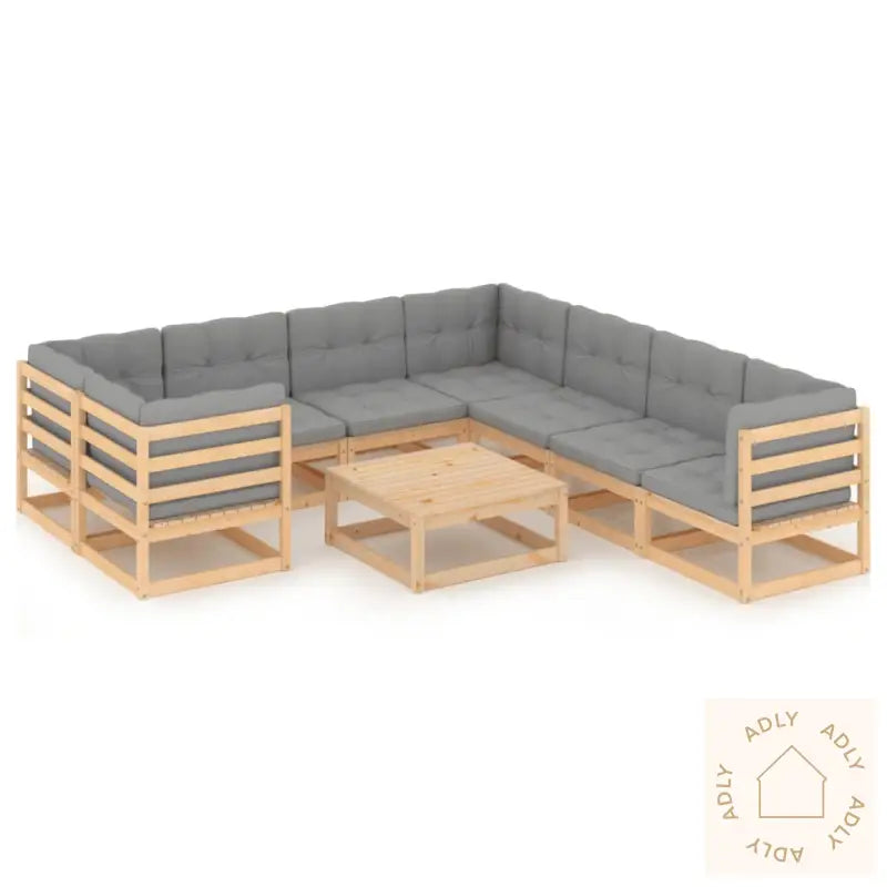Hagesofagruppe Med Puter 9 Deler Heltre Furu