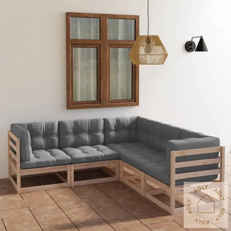 Hagesofagruppe Med Puter 5 Deler Heltre Furu