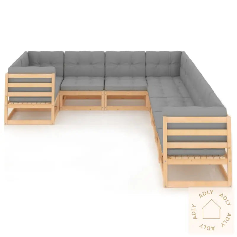 Hagesofagruppe Med Puter 9 Deler Heltre Furu