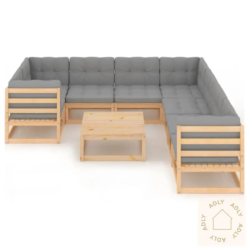 Hagesofagruppe Med Puter 9 Deler Heltre Furu