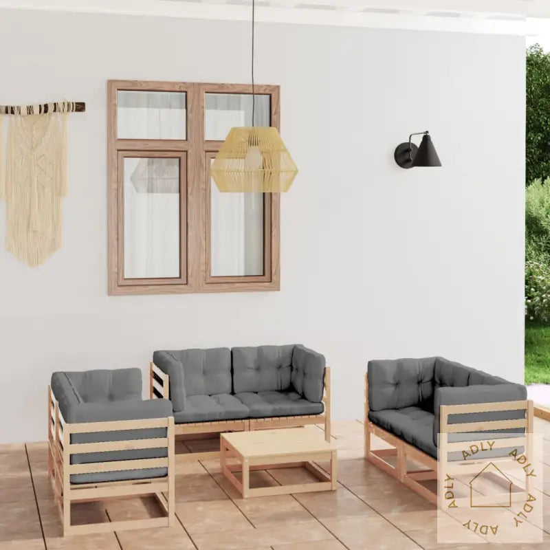 Hagesofagruppe Med Puter 7 Deler Heltre Furu