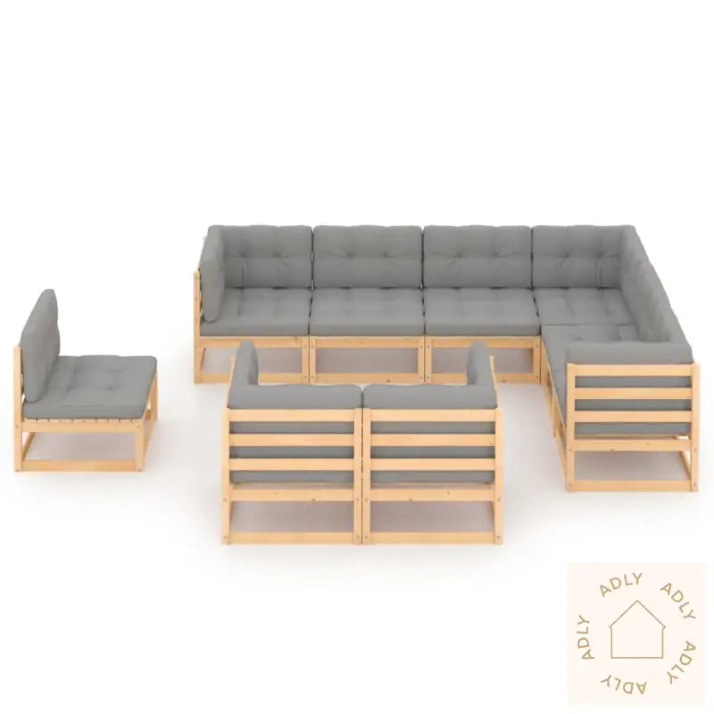 Hagesofagruppe Med Puter 9 Deler Heltre Furu