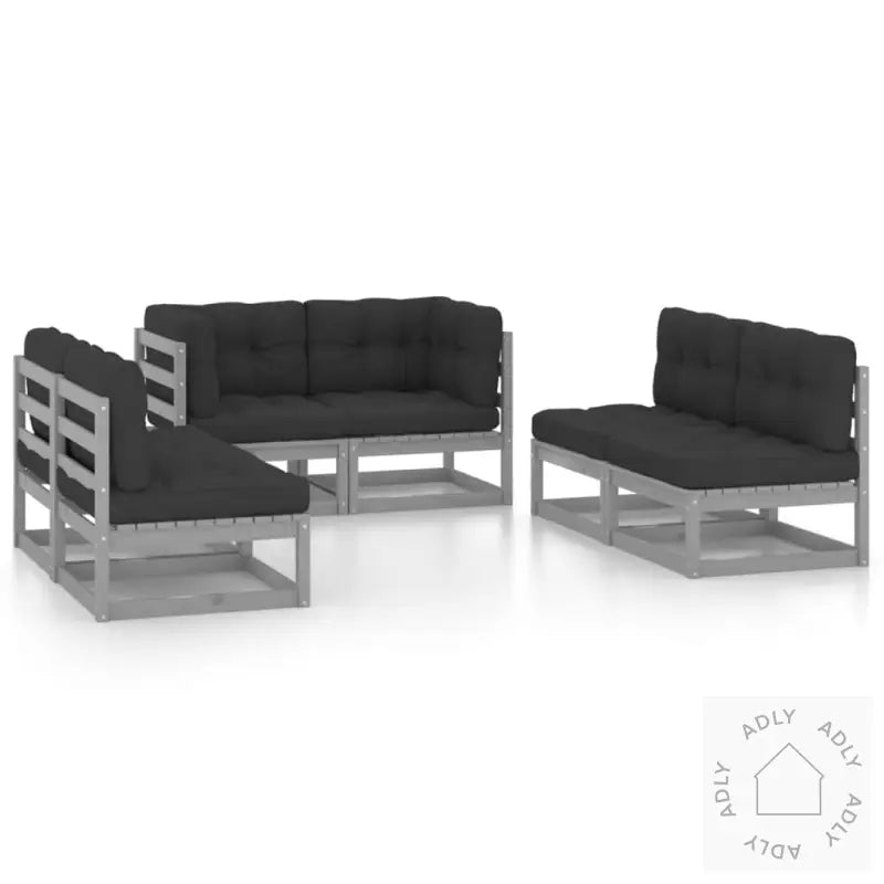 Hagesofagruppe Med Puter 6 Deler Heltre Furu