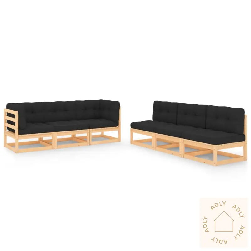 Hagesofagruppe Med Puter 6 Deler Heltre Furu