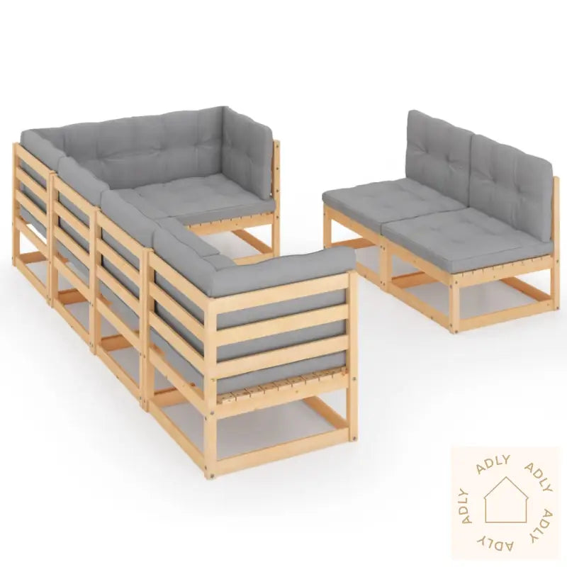 Hagesofagruppe Med Puter 7 Deler Heltre Furu