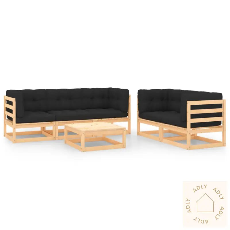 Hagesofagruppe Med Puter 6 Deler Heltre Furu