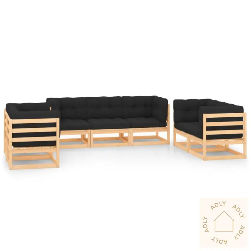 Hagesofagruppe Med Puter 7 Deler Heltre Furu