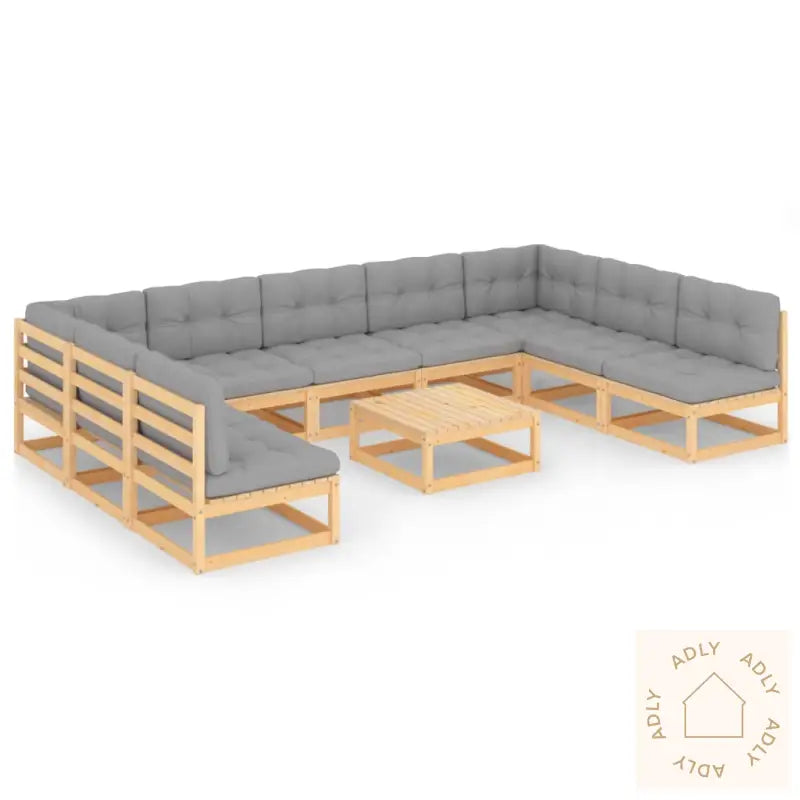Hagesofagruppe Med Puter 10 Deler Heltre Furu