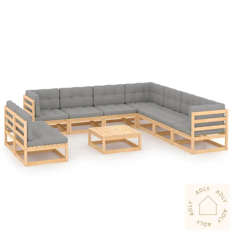 Hagesofagruppe Med Puter 10 Deler Heltre Furu
