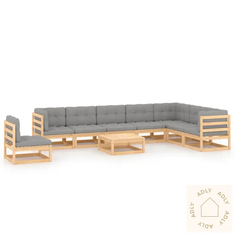 Hagesofagruppe Med Puter 9 Deler Heltre Furu