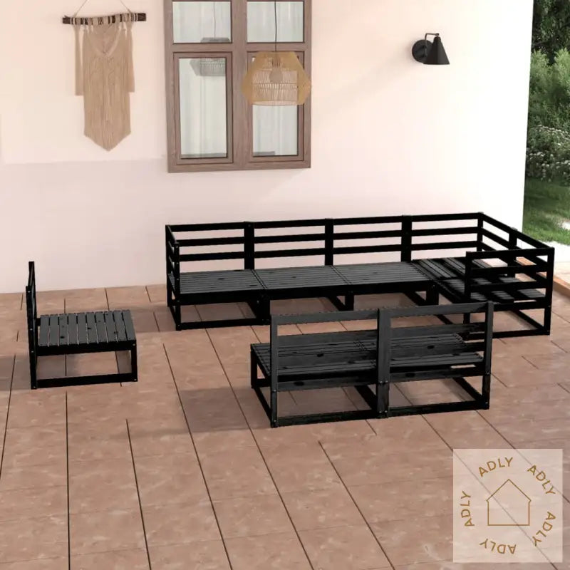 Hagesofagruppe 8 Deler Svart Heltre Furu
