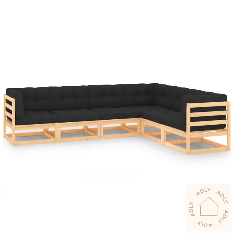 Hagesofagruppe Med Puter 6 Deler Heltre Furu