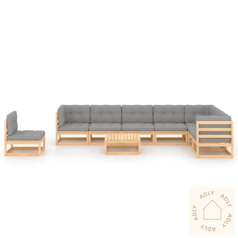 Hagesofagruppe Med Puter 9 Deler Heltre Furu