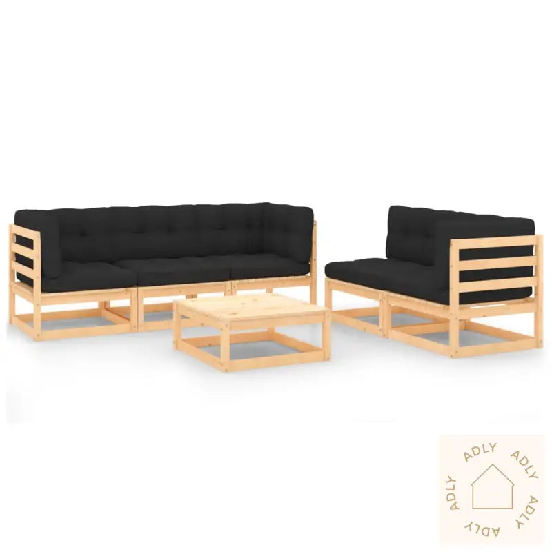 Hagesofagruppe Med Puter 6 Deler Heltre Furu
