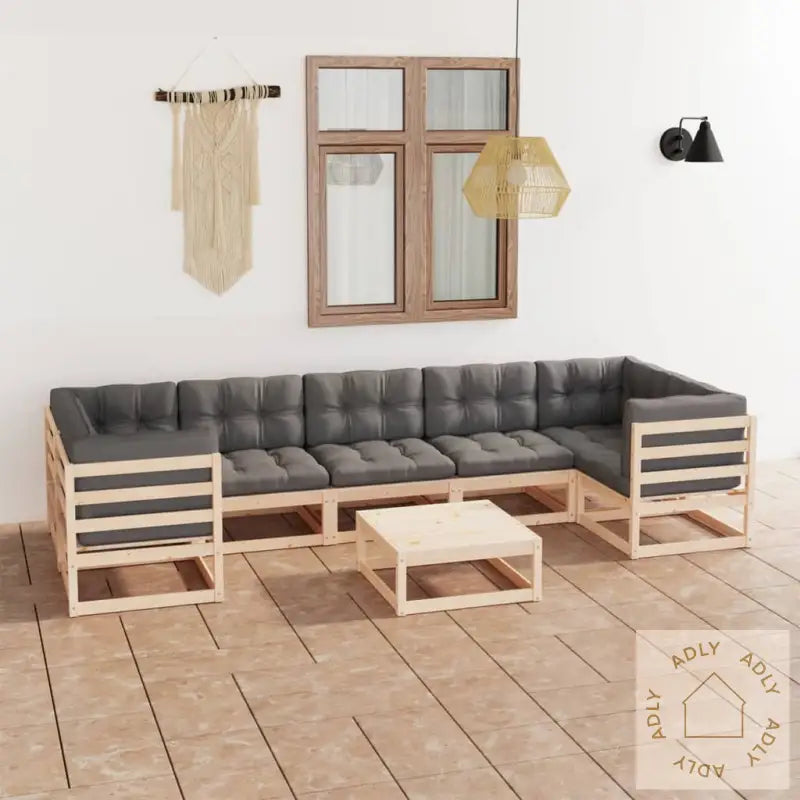 Hagesofagruppe Med Puter 8 Deler Heltre Furu