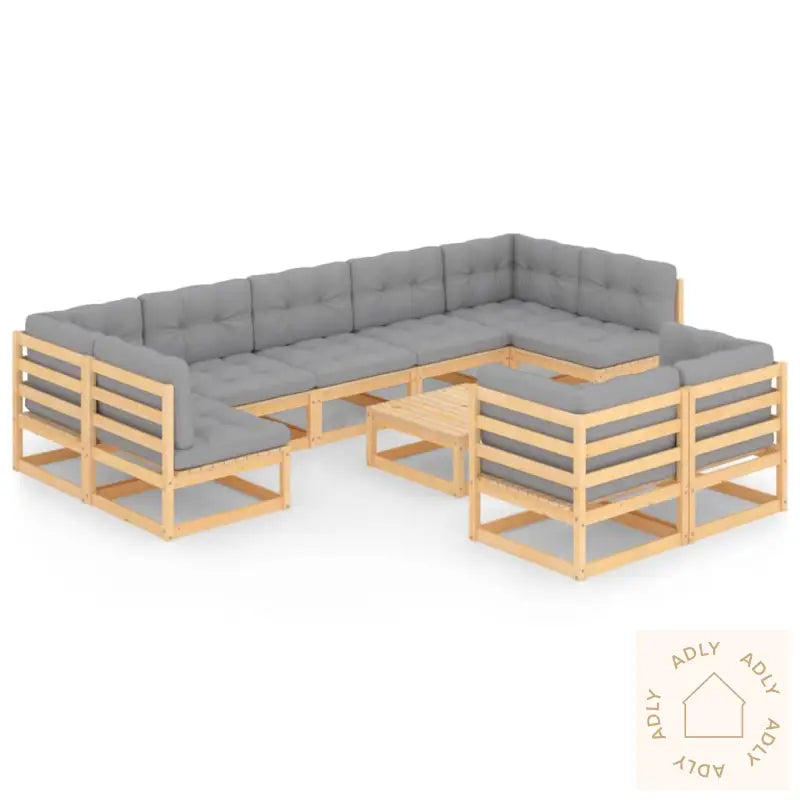 Hagesofagruppe Med Puter 10 Deler Heltre Furu