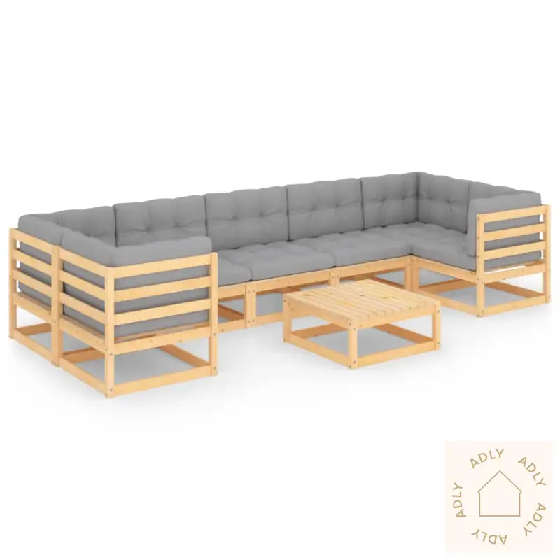 Hagesofagruppe Med Puter 8 Deler Heltre Furu
