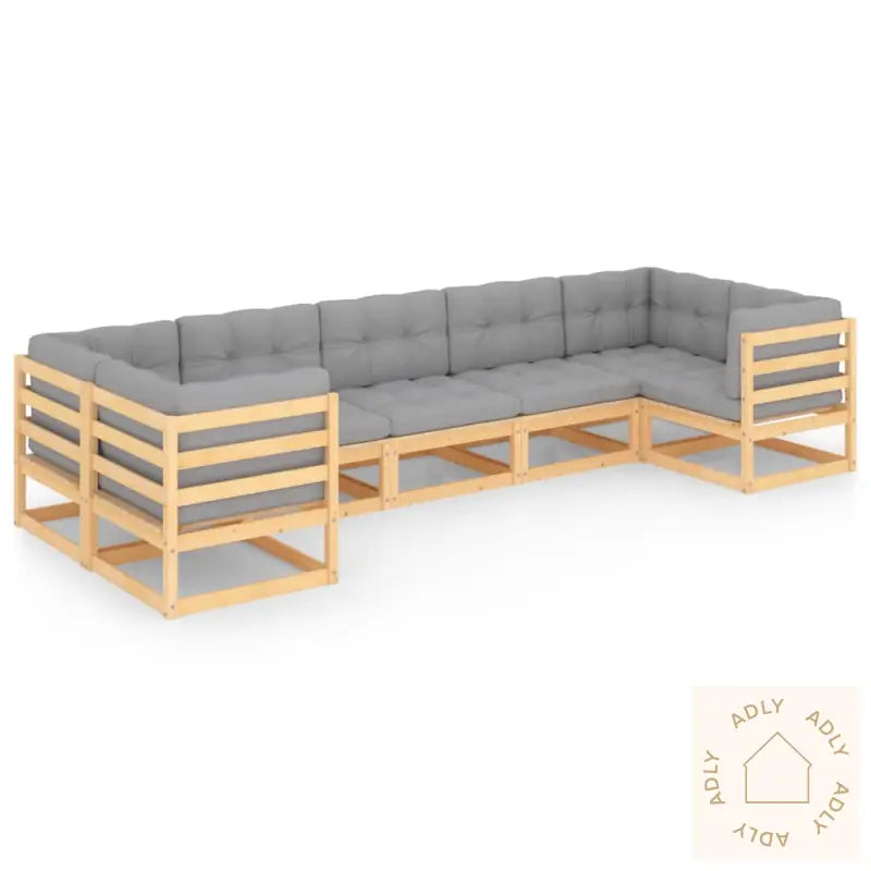 Hagesofagruppe Med Puter 7 Deler Heltre Furu