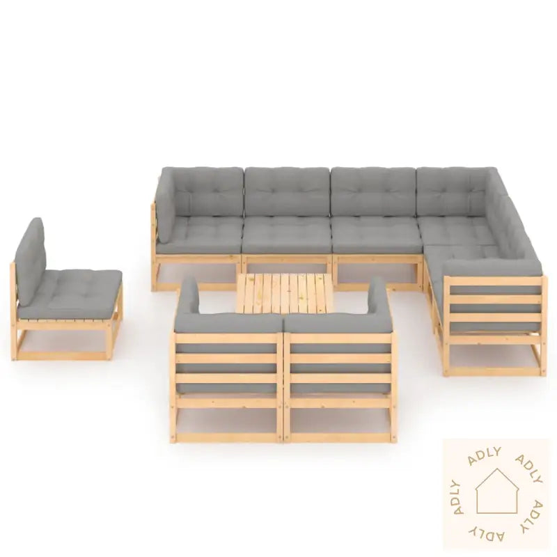 Hagesofagruppe Med Puter 10 Deler Heltre Furu