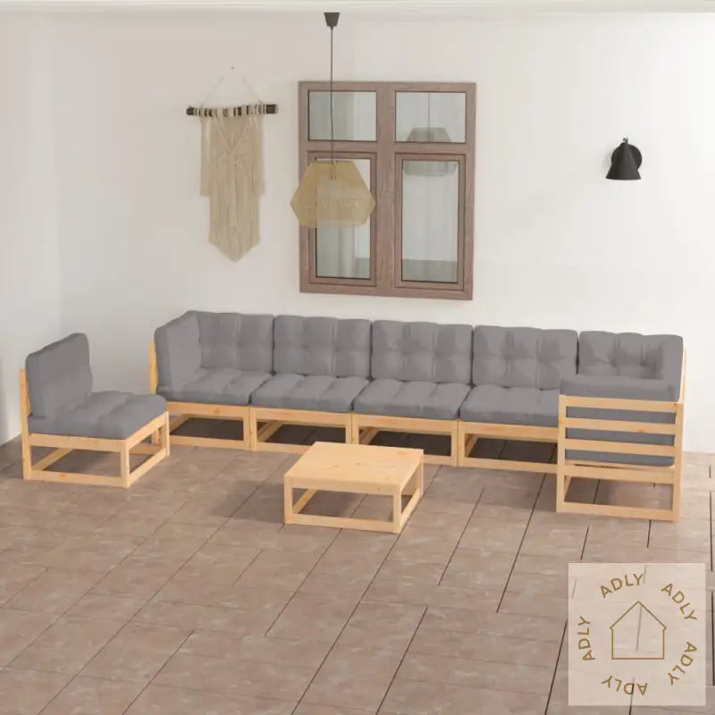 Hagesofagruppe Med Puter 8 Deler Heltre Furu