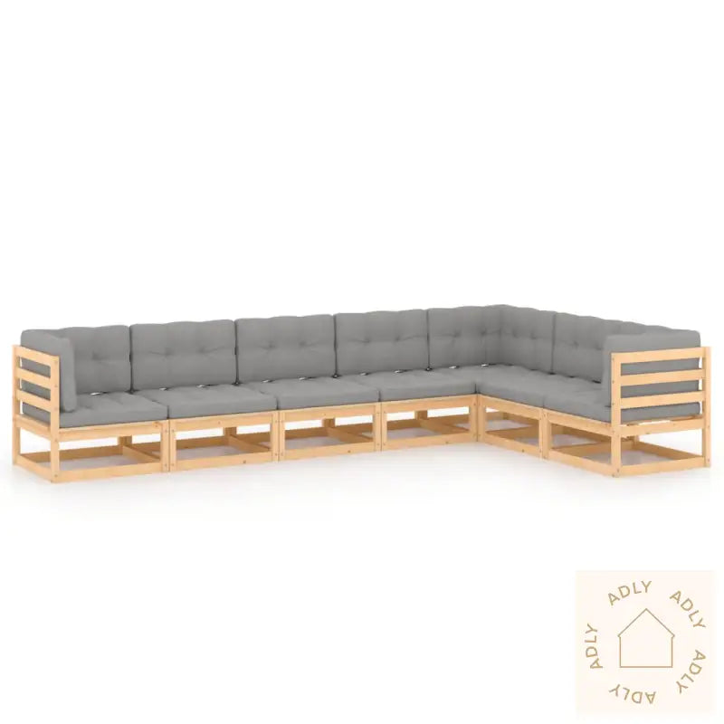 Hagesofagruppe Med Puter 7 Deler Heltre Furu