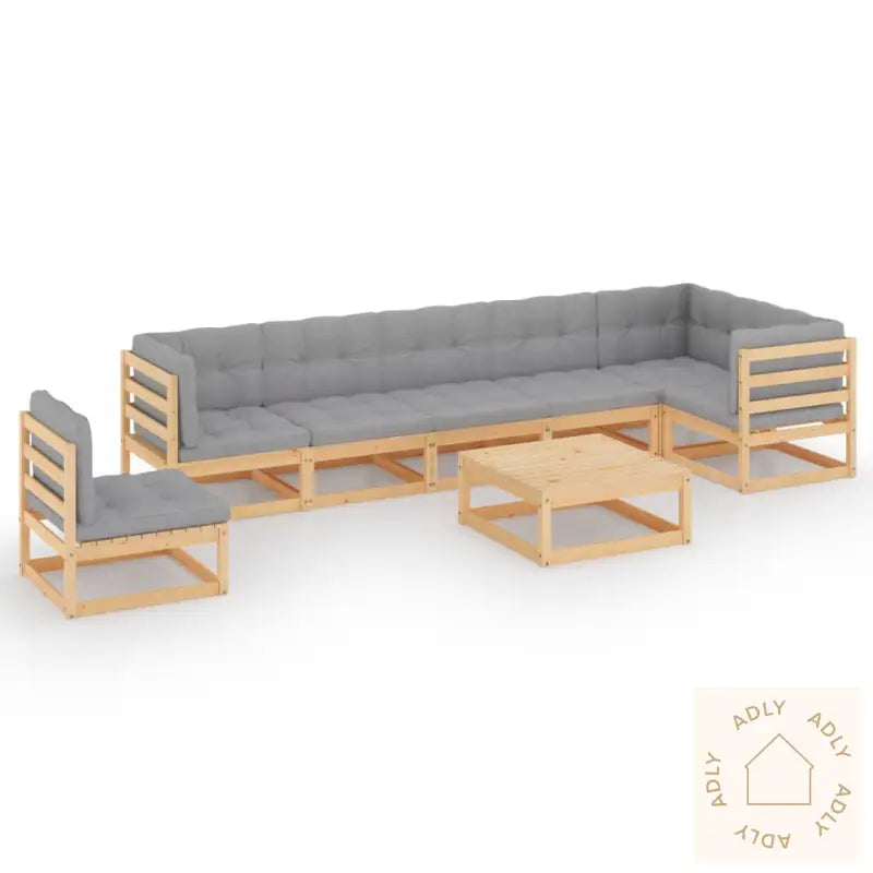 Hagesofagruppe Med Puter 8 Deler Heltre Furu